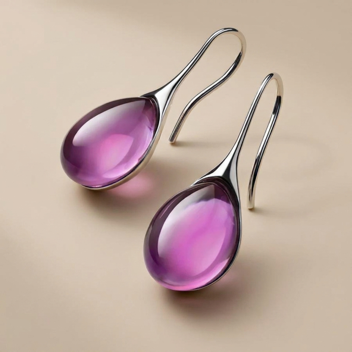 Aoife - Dangle Earrings with Gold-Plated and Silver-Plated Crystal