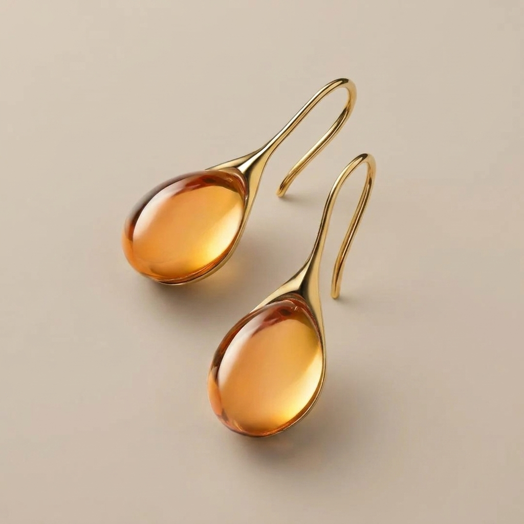 Aoife - Dangle Earrings with Gold-Plated and Silver-Plated Crystal