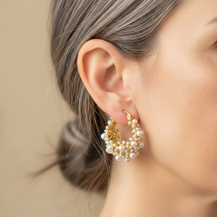 Aoife - Earrings with Pearls