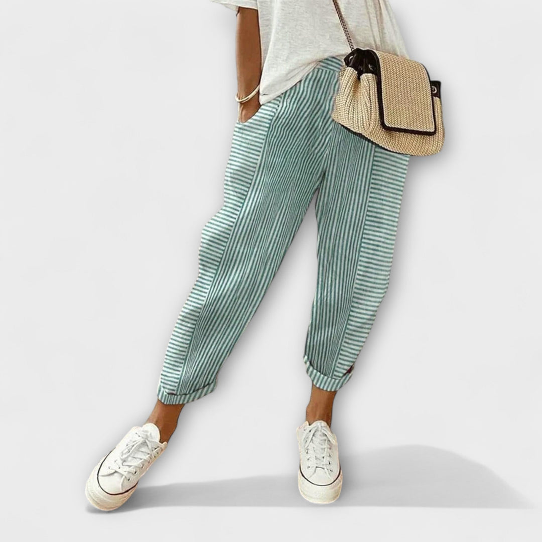Siobhán - Comfortable Striped Pants