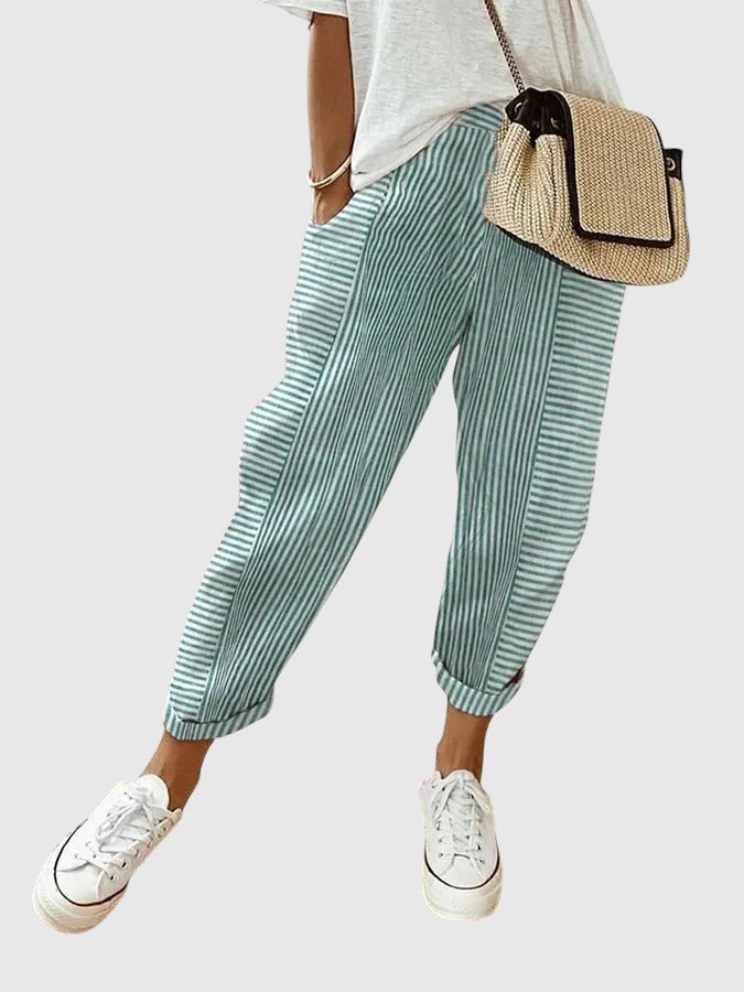 Sinéad – Elegant Striped Pants