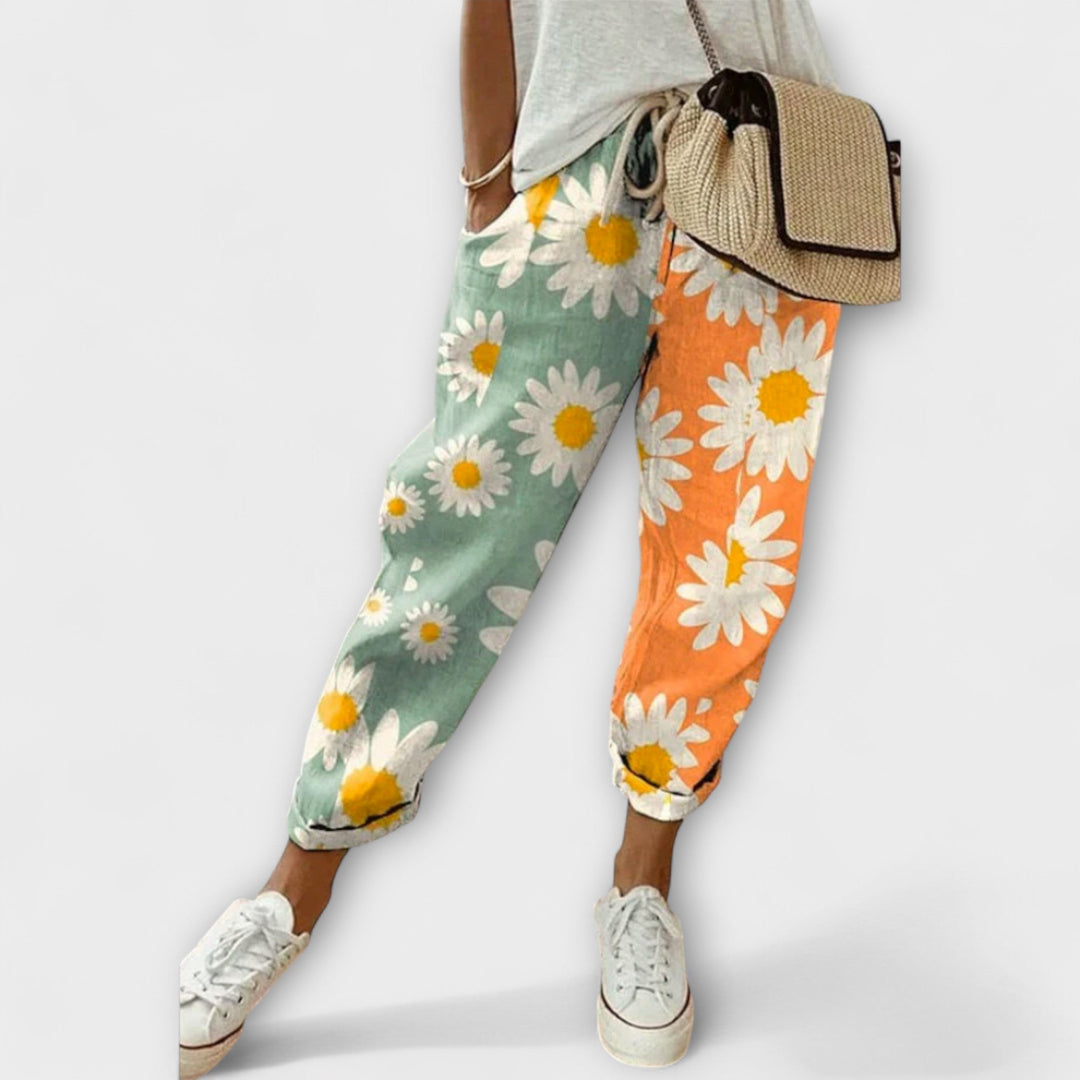 Órla - Wide-Leg Printed Pants