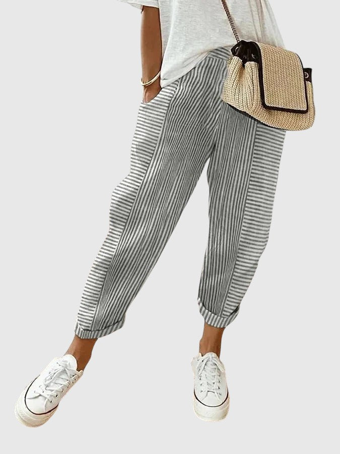 Sinéad – Elegant Striped Pants