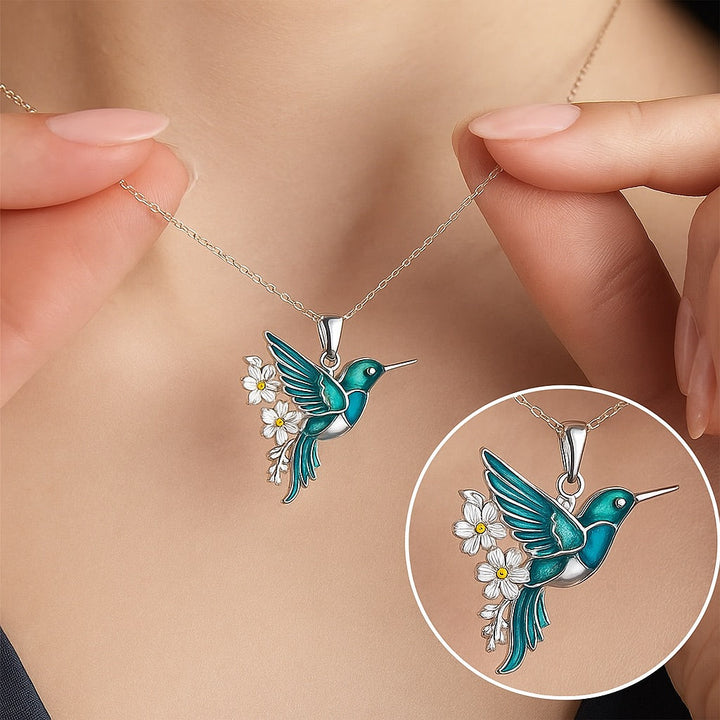 Beautiful Hummingbird Necklace with Bonus Earrings - Limited Offer