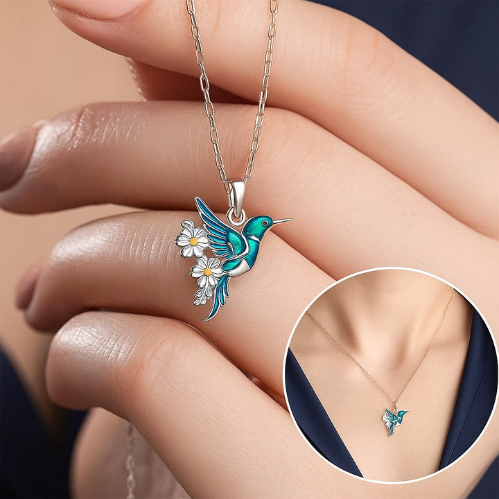 Beautiful Hummingbird Necklace with Bonus Earrings - Limited Offer