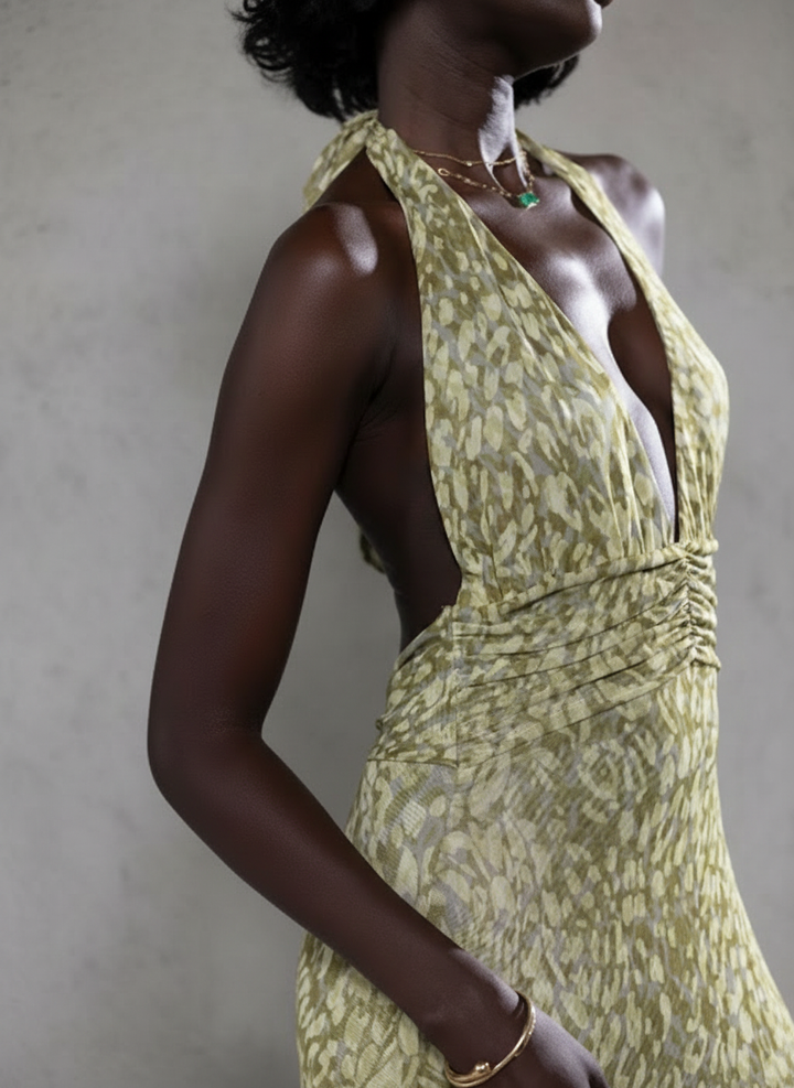 Róisín · Maxi Dress with Back Bow