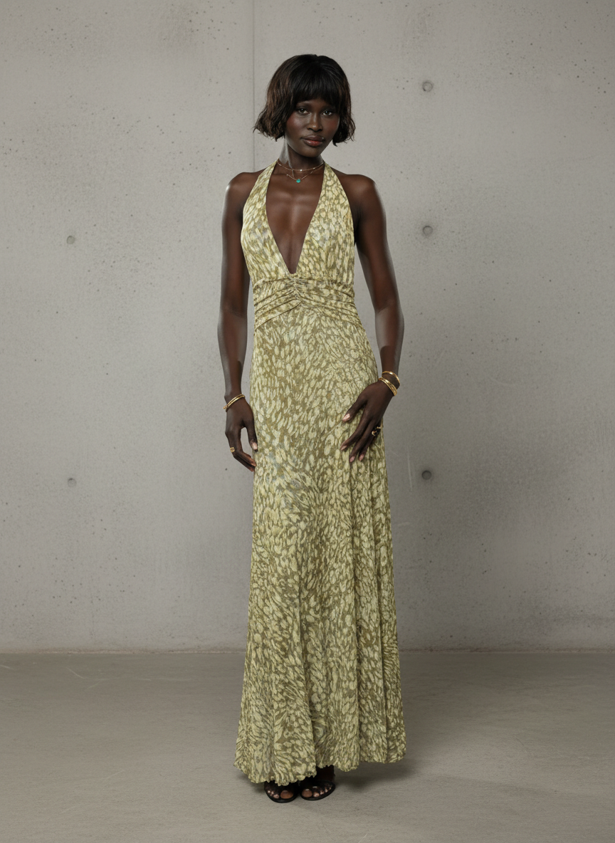 Róisín · Maxi Dress with Back Bow