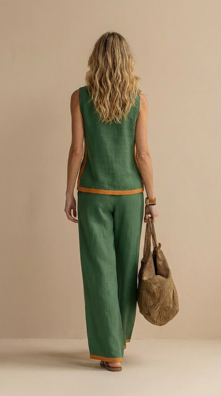 Aoibhinn - Feminine Linen and Cotton Set