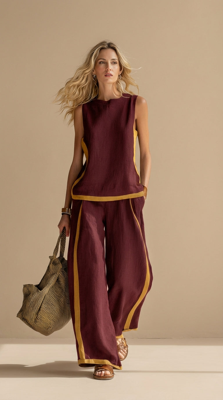 Aoibhinn - Feminine Linen and Cotton Set