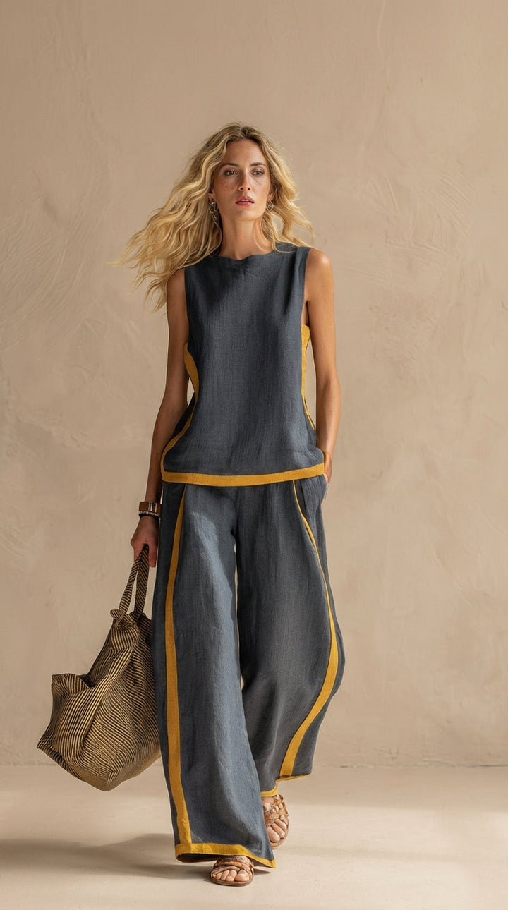 Aoibhinn - Feminine Linen and Cotton Set