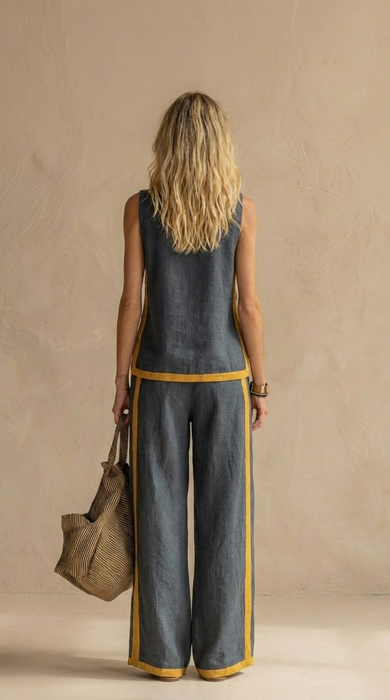 Aoibhinn - Feminine Linen and Cotton Set