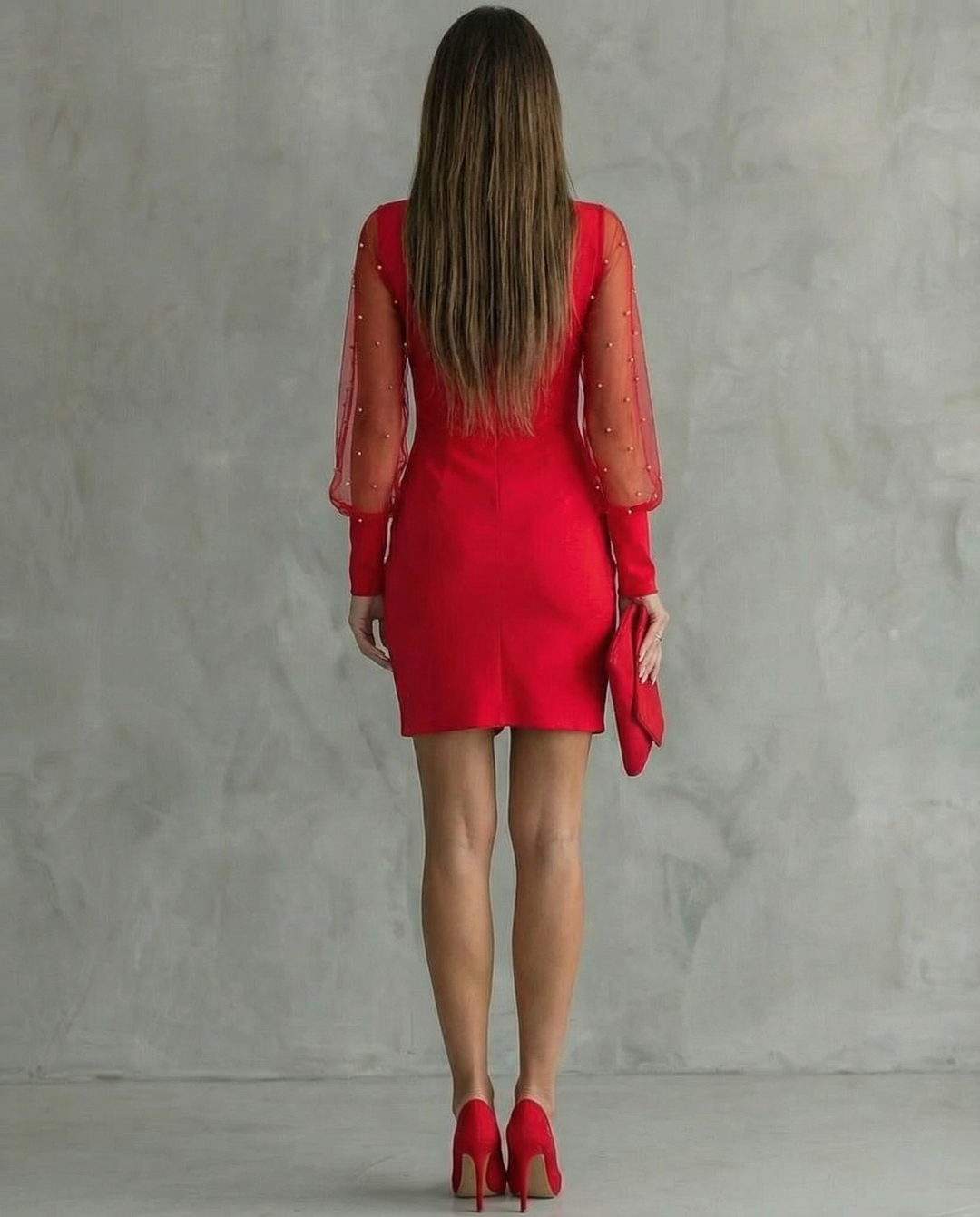 Aisling · Off-Shoulder Dress with Long Sleeves
