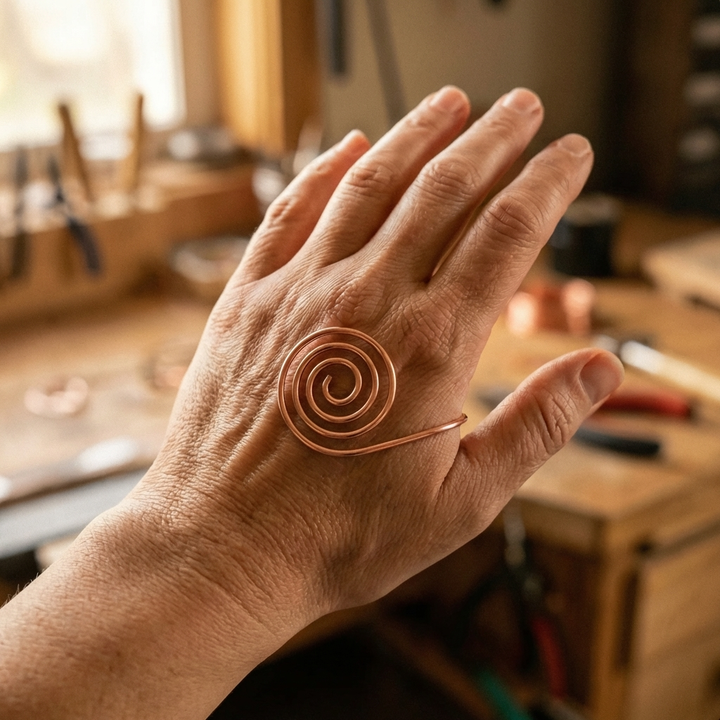Sigrid's Flow – Copper Coil for the Hand