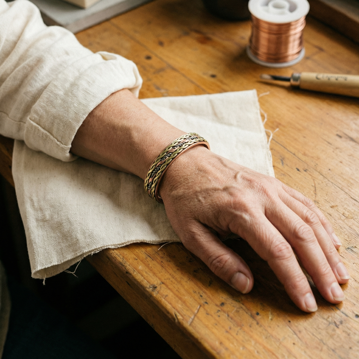 Copper bracelet Alorin's Weave