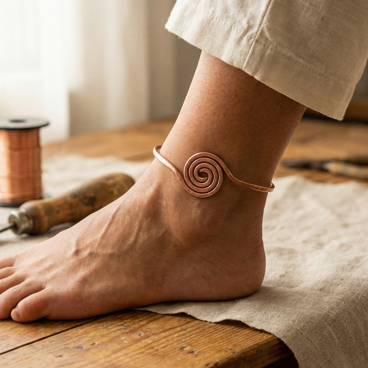 Alorin's Coil Copper Anklet