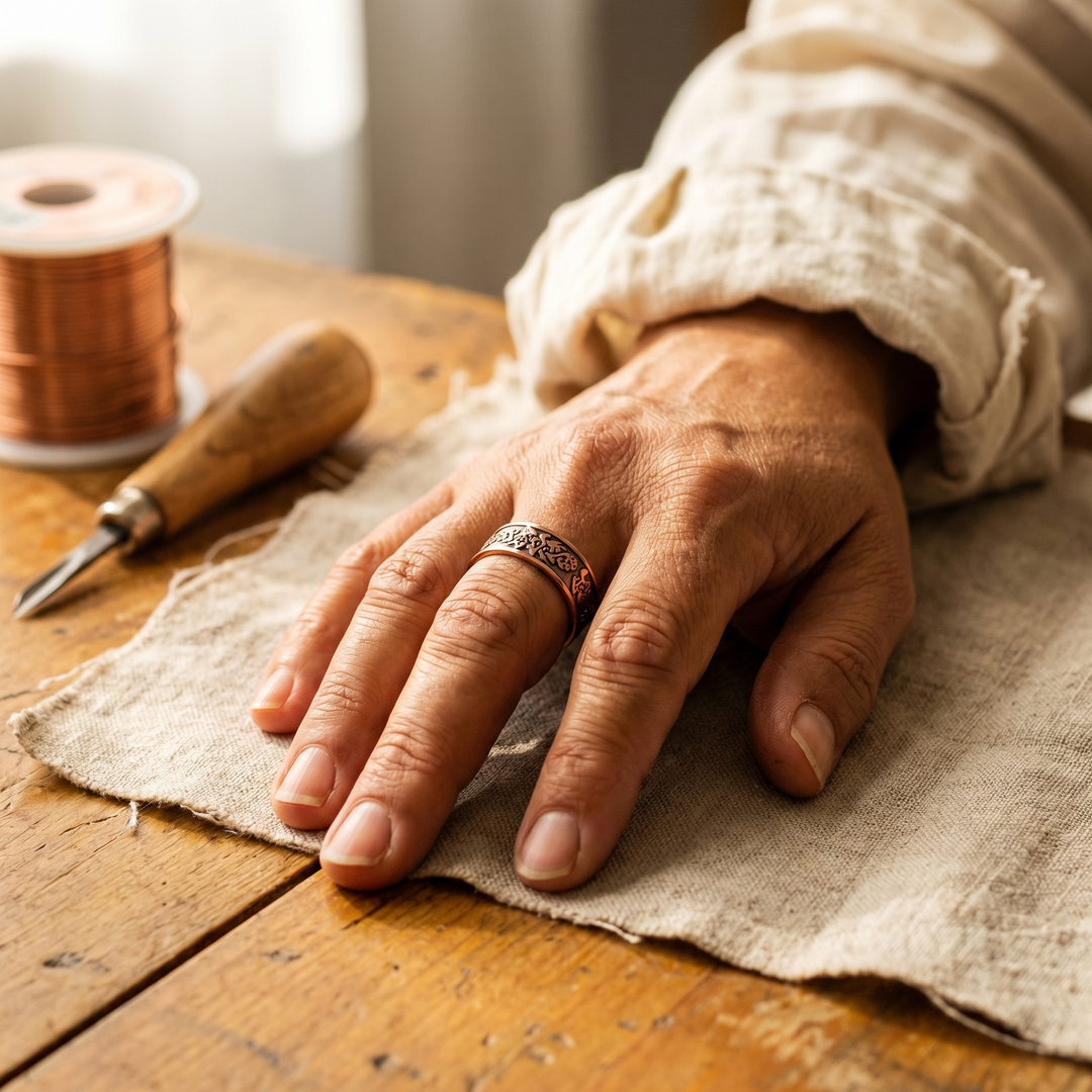 Copper Ring Clag Alorin