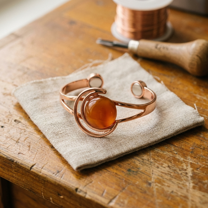 Orange copper bracelet Alorin