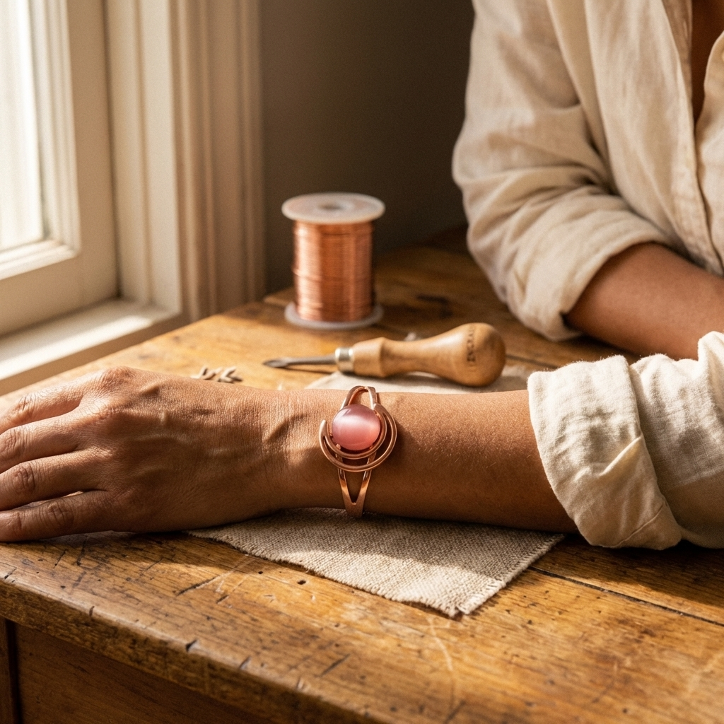Rose Copper Bracelet Alorin's Sphere