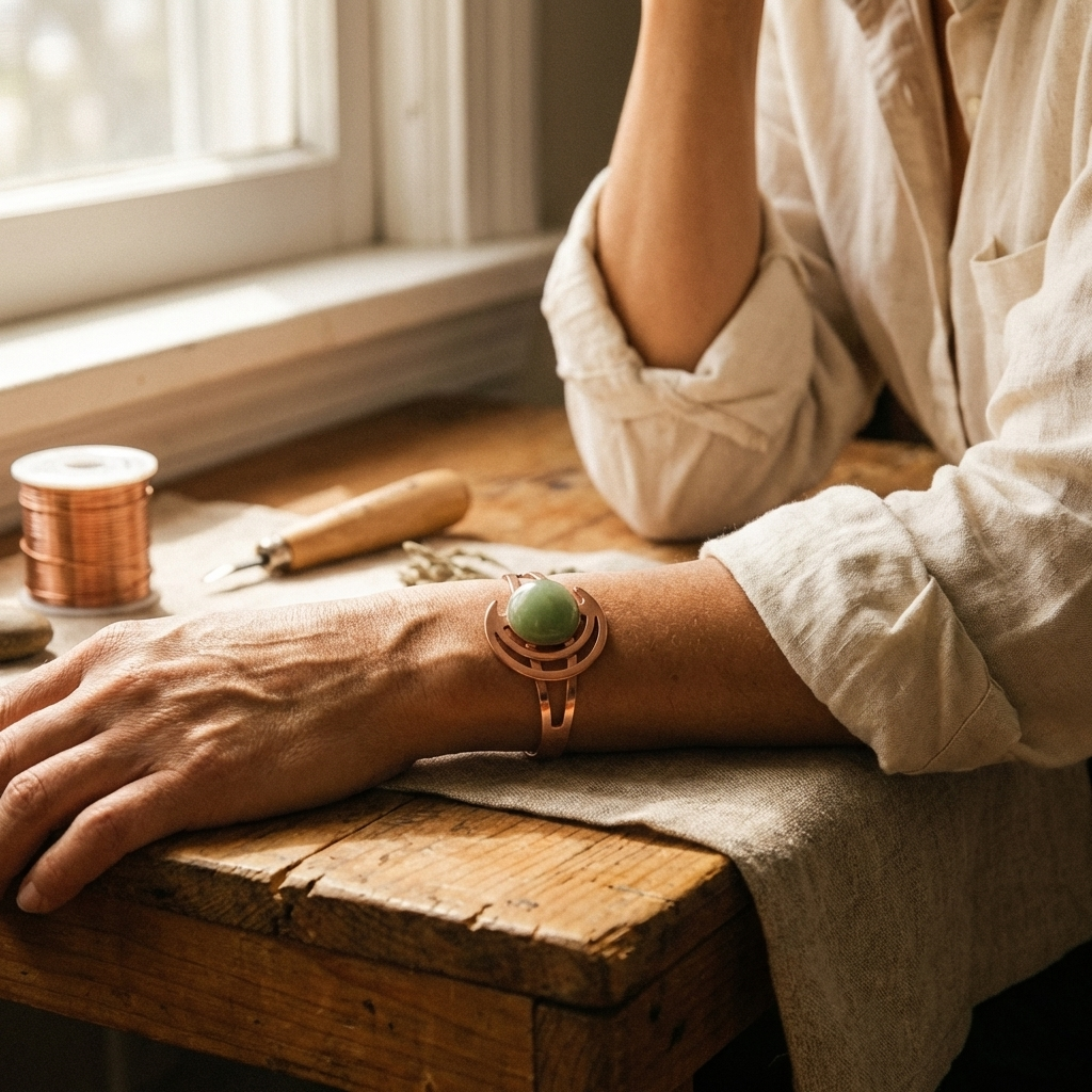 Green Copper Bracelet Alorin