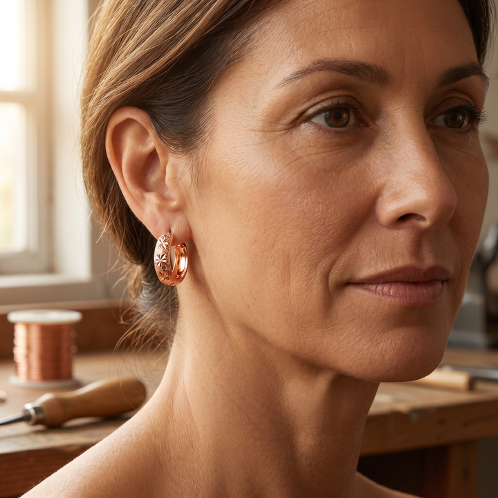 Copper Earrings Alorin's Dew