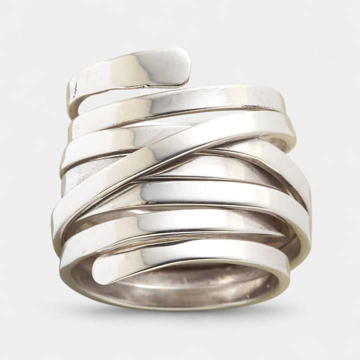 Sinéad - Bold Retro Ring in Gold-Plated Silver