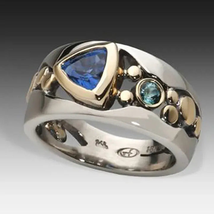 Ring Leonie - Vintage Blue Crystal