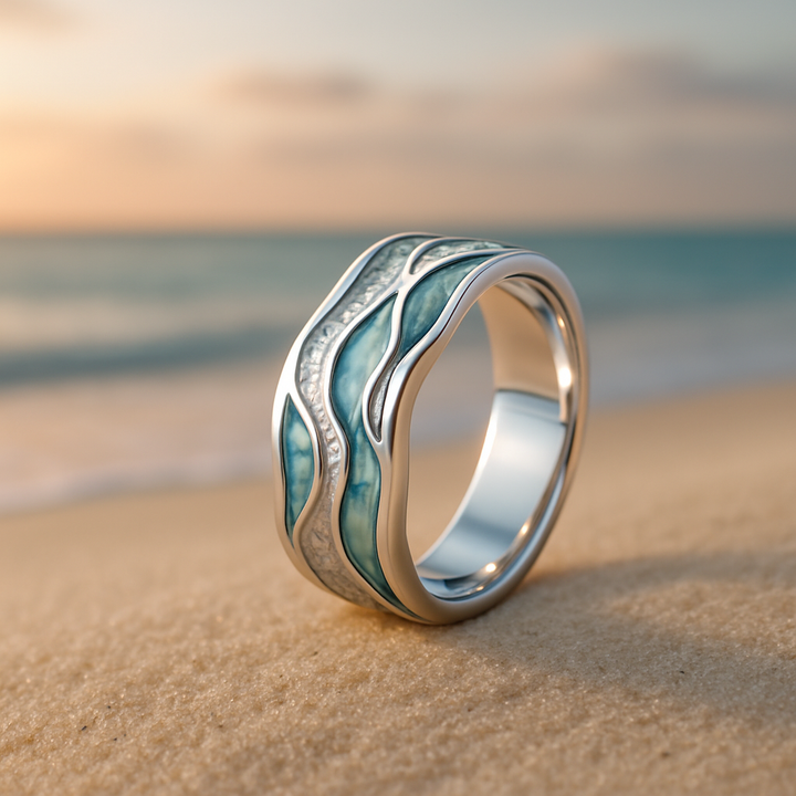 Elegant Silver Turquoise Ring