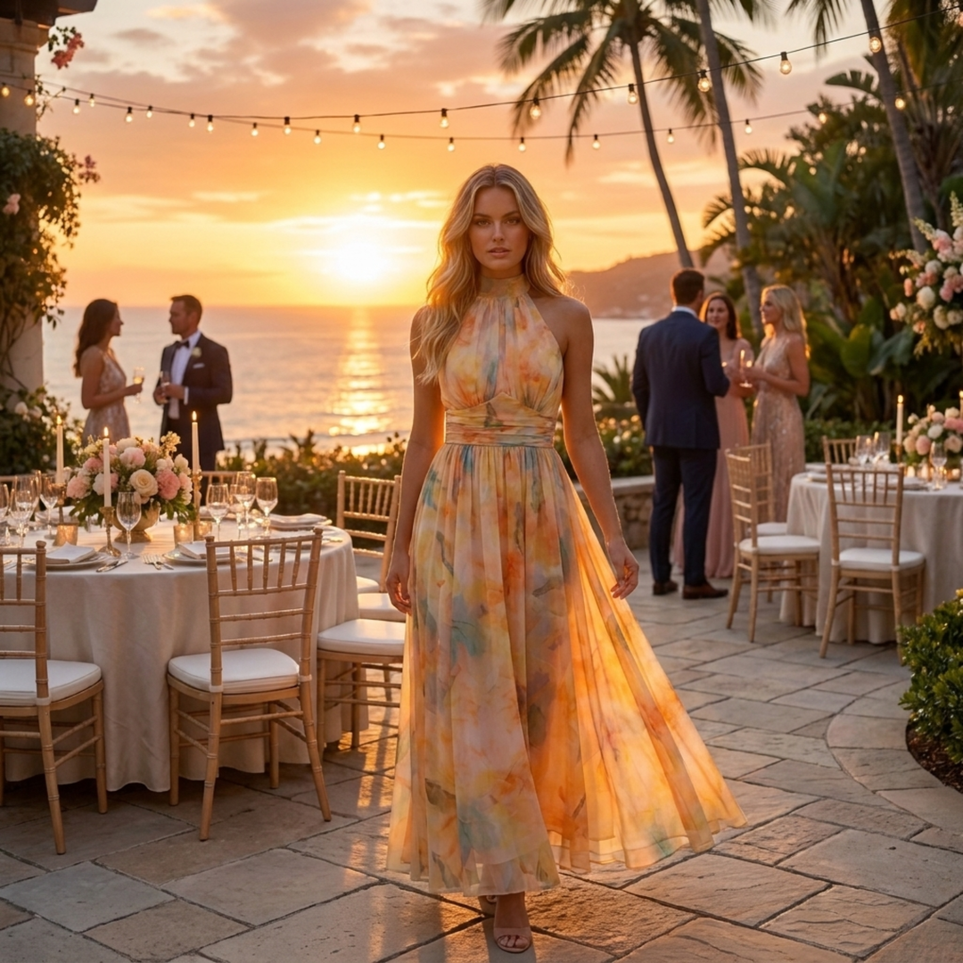 Else - Maxi dress with pattern