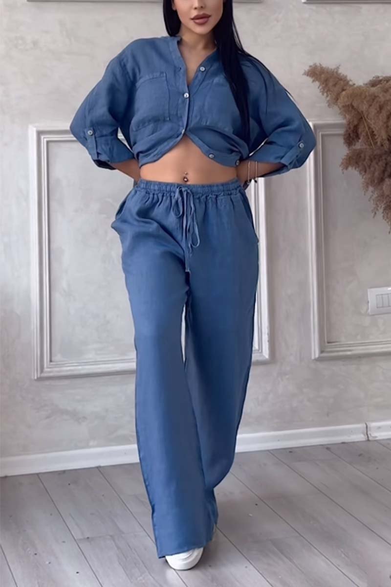 Eimear | Luxury Cotton and Linen Set – Shirt and Pants