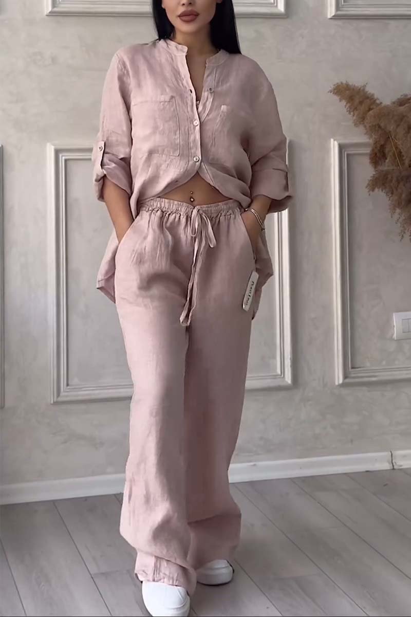 Eimear | Luxury Cotton and Linen Set – Shirt and Pants