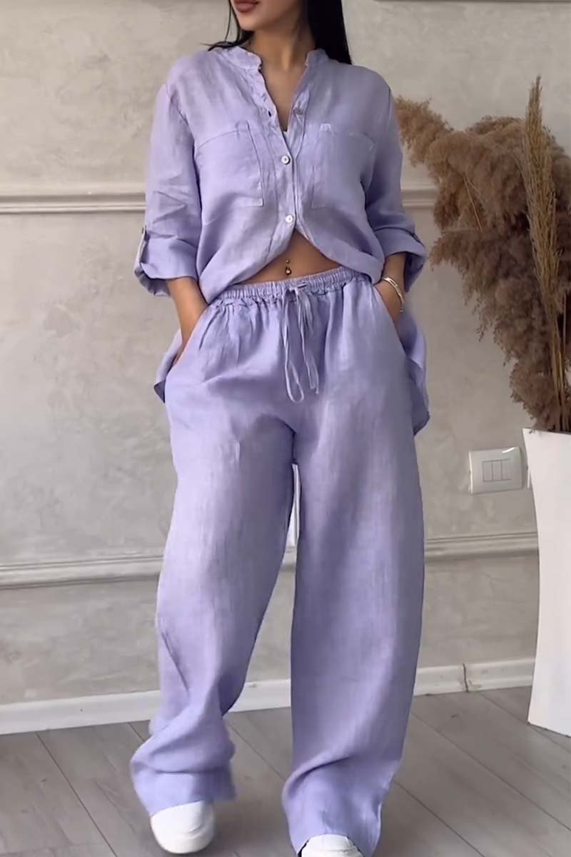 Eimear | Luxury Cotton and Linen Set – Shirt and Pants