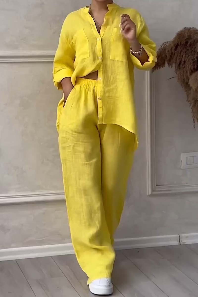 Eimear | Luxury Cotton and Linen Set – Shirt and Pants
