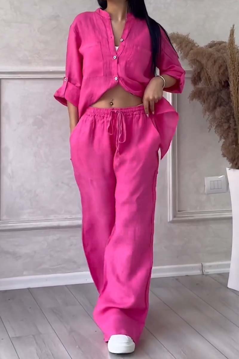 Eimear | Luxury Cotton and Linen Set – Shirt and Pants