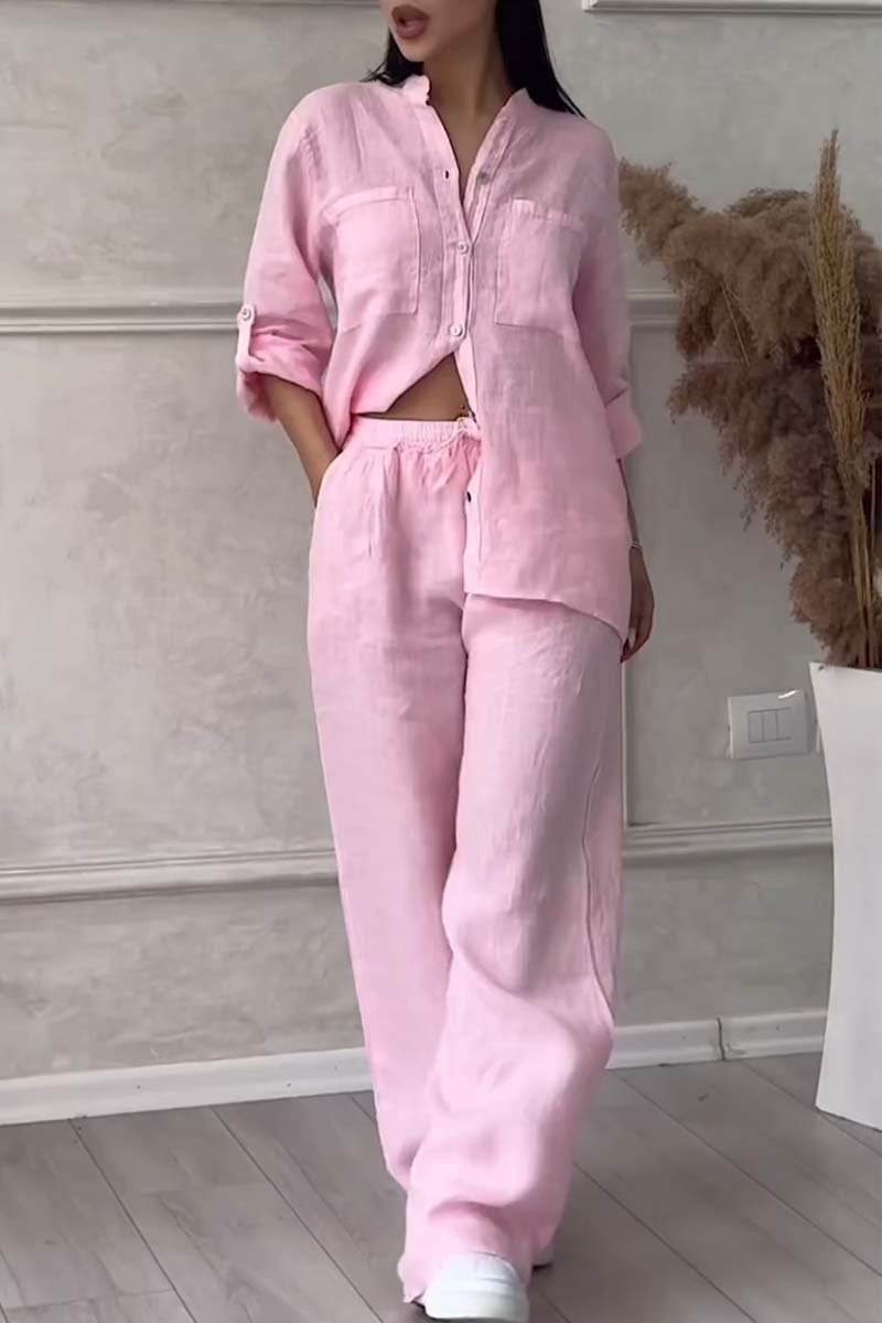 Eimear | Luxury Cotton and Linen Set – Shirt and Pants