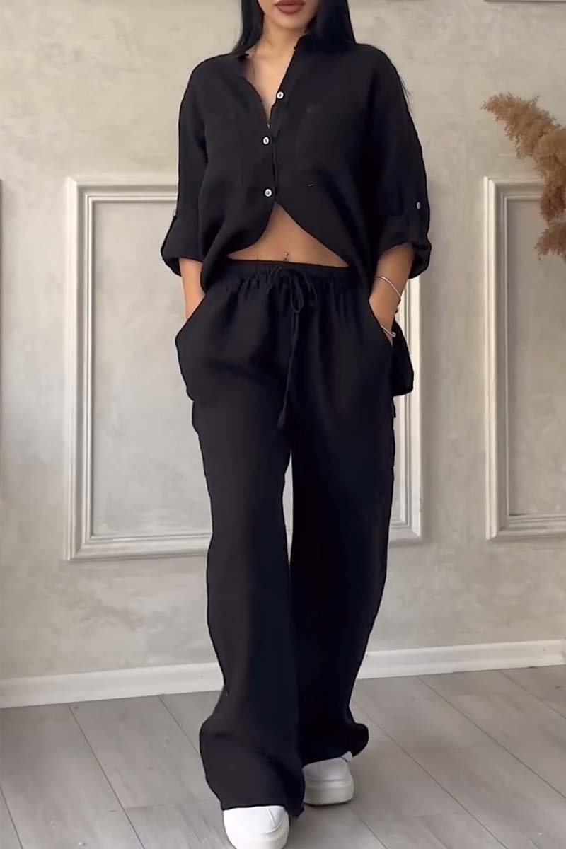 Eimear | Luxury Cotton and Linen Set – Shirt and Pants