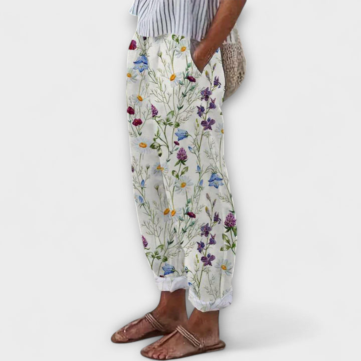 Órla - Wide-Leg Printed Pants