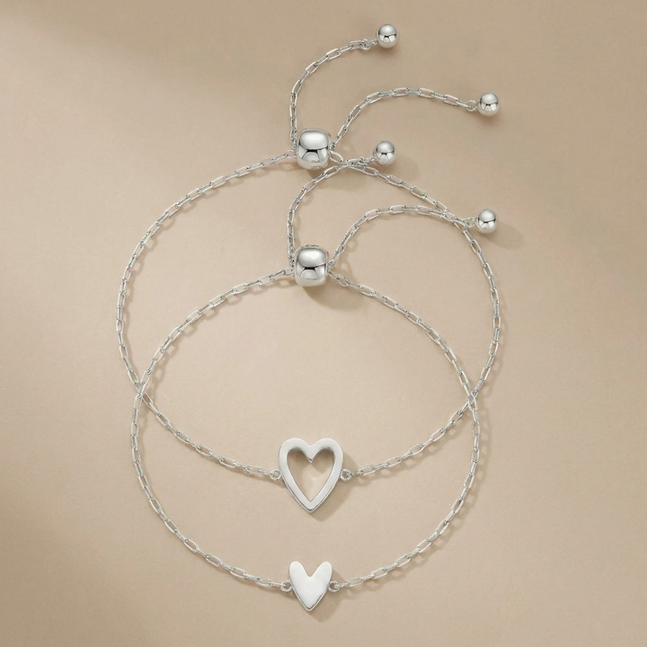 Maeve - Matching Mother and Daughter Heart Bracelets