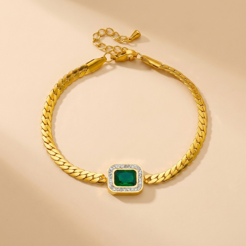 Emilia – Emerald bracelet