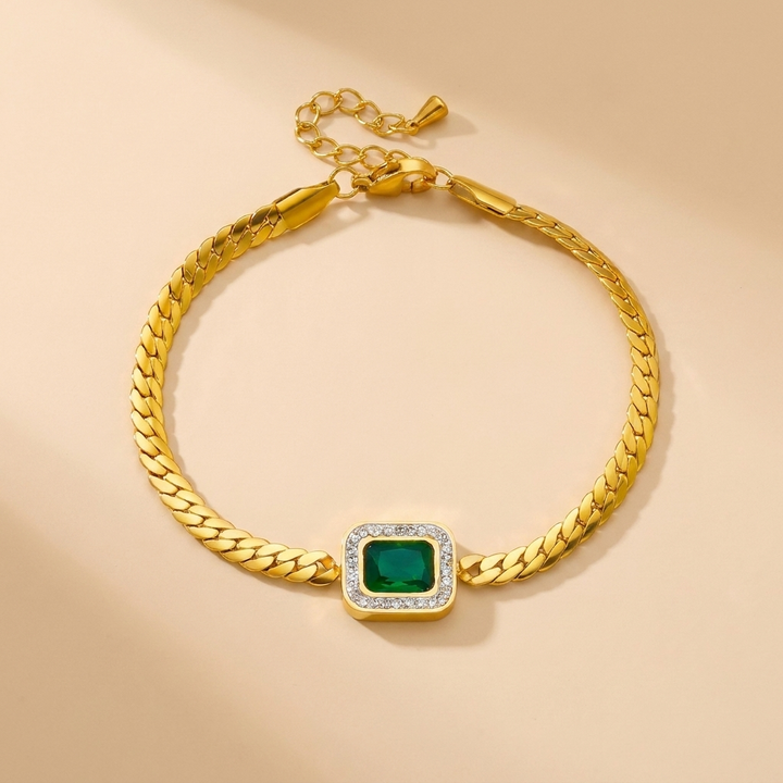 Emilia – Emerald bracelet