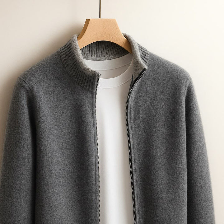 Cormac | Zip-Up Knit Cardigan