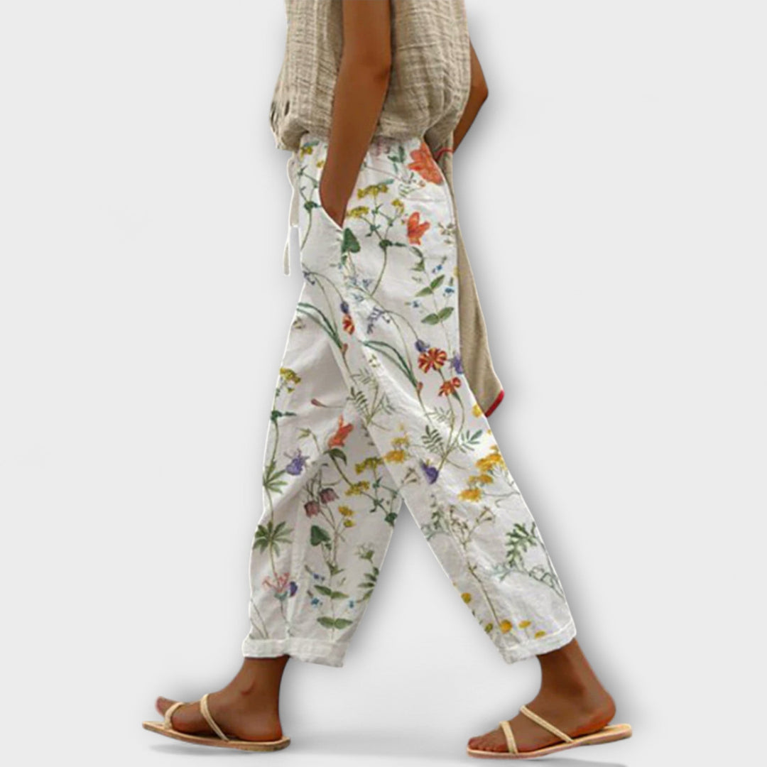 Órla - Wide-Leg Printed Pants