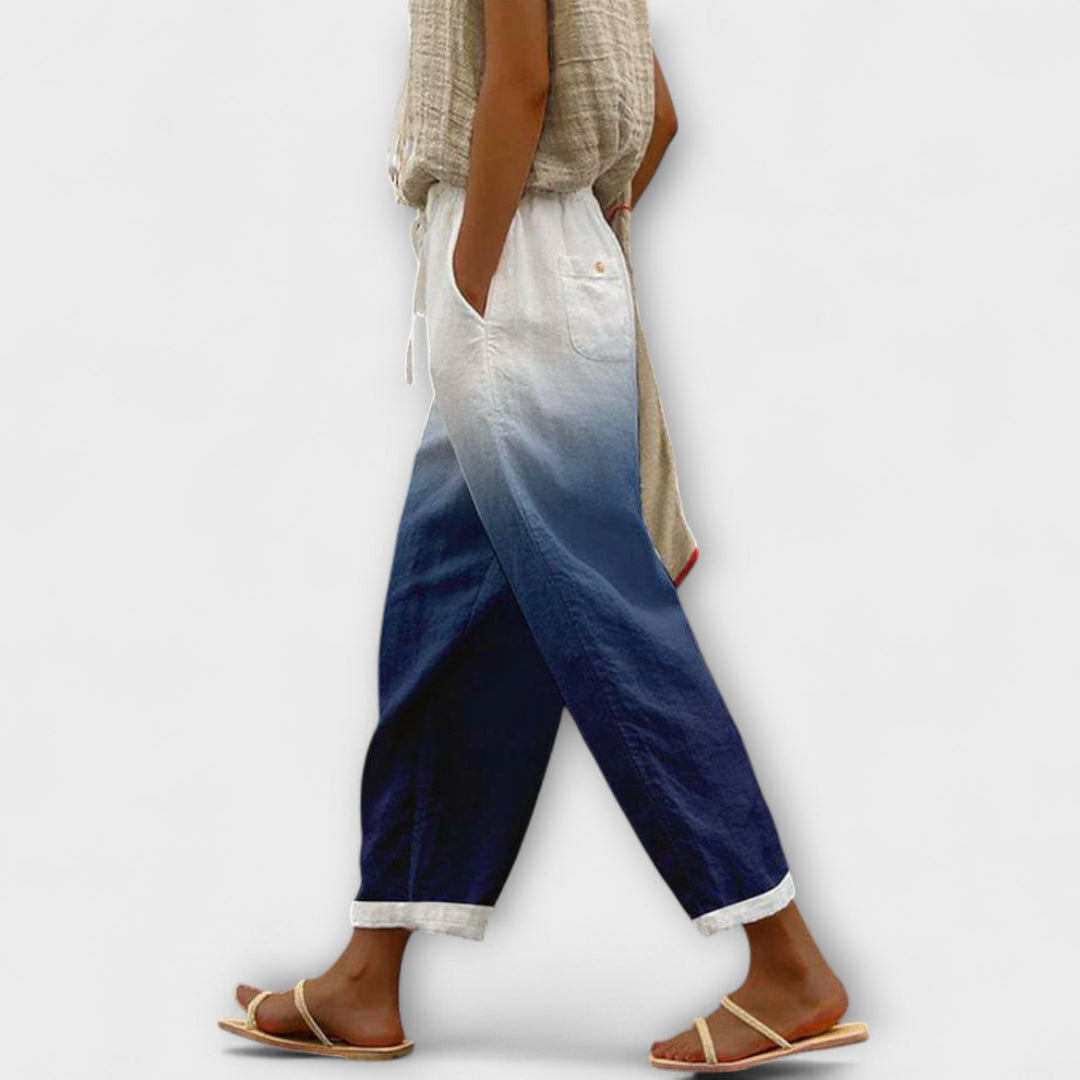 Órla - Wide-Leg Printed Pants