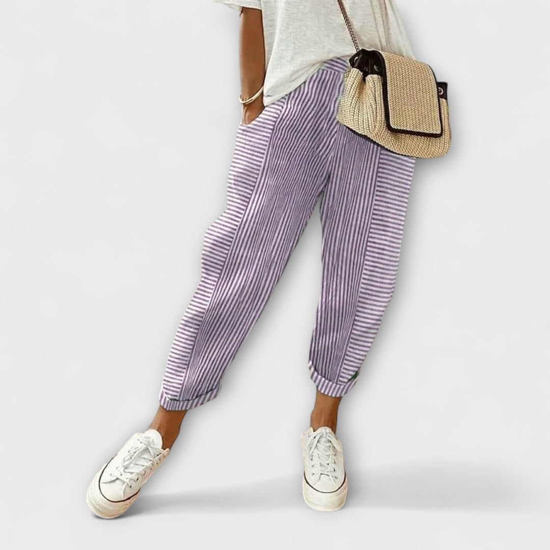 Siobhán - Comfortable Striped Pants