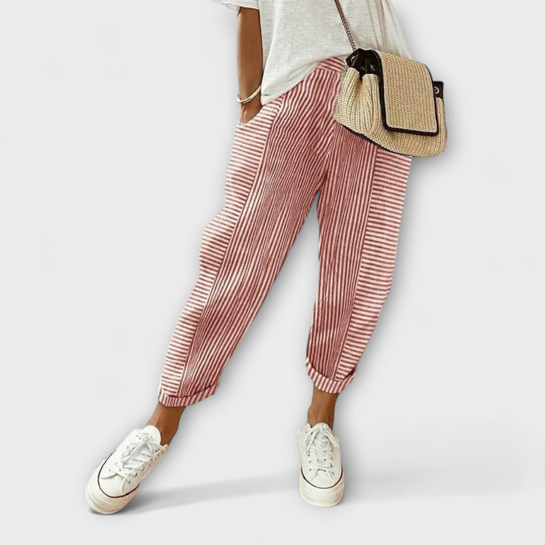 Siobhán - Comfortable Striped Pants