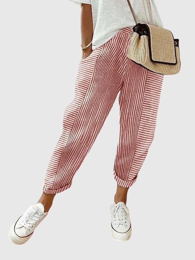 Sinéad – Elegant Striped Pants