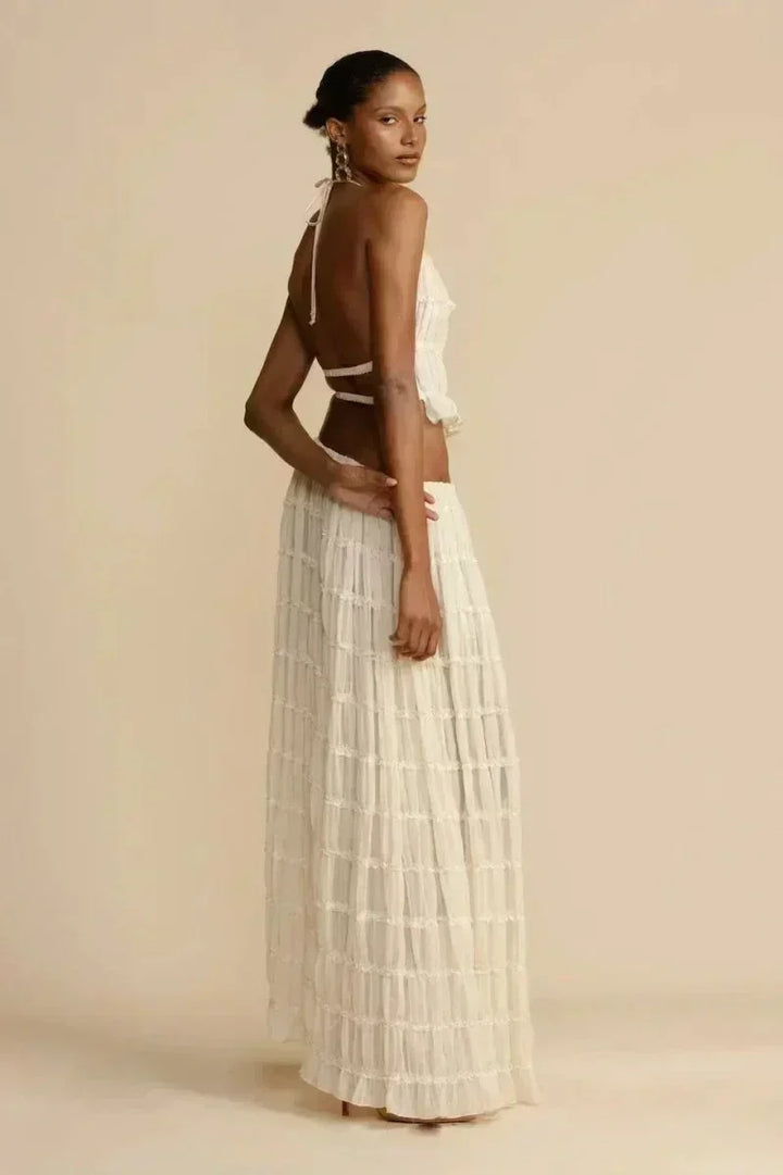 Niamh - Pleated Backless Top