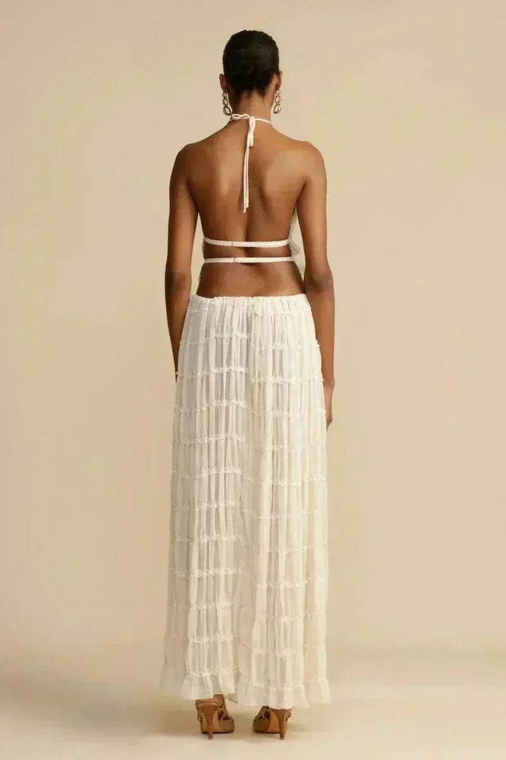 Niamh - Pleated Backless Top