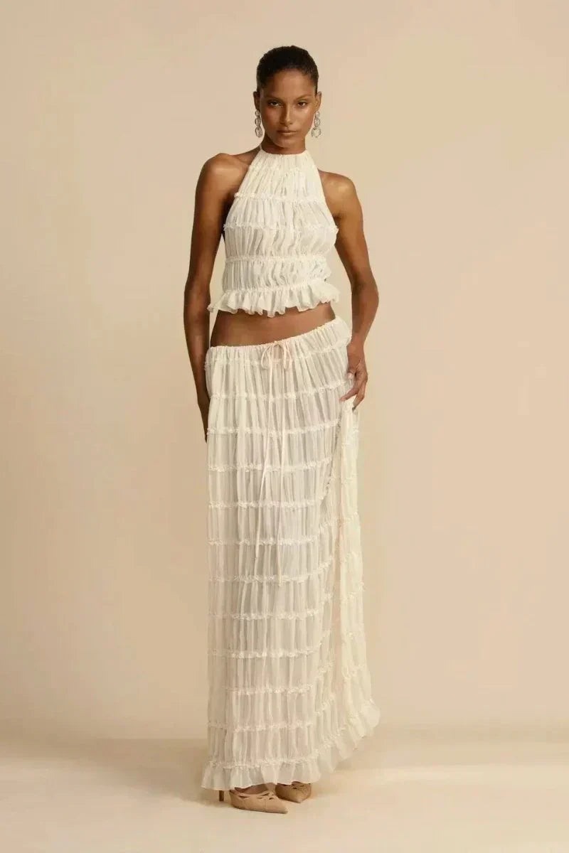 Niamh - Pleated Backless Top