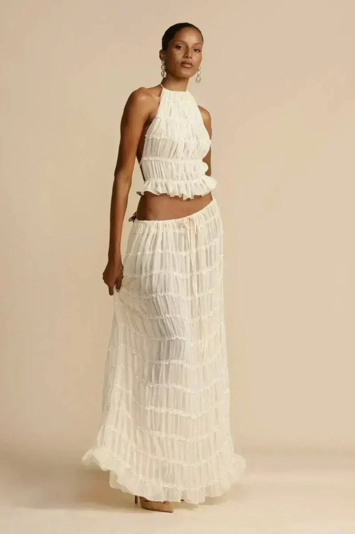 Niamh - Pleated Backless Top