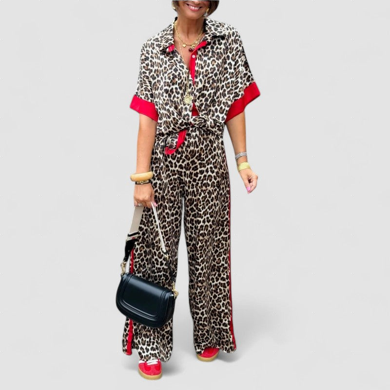 Birgitte – Elegant set with a panther print